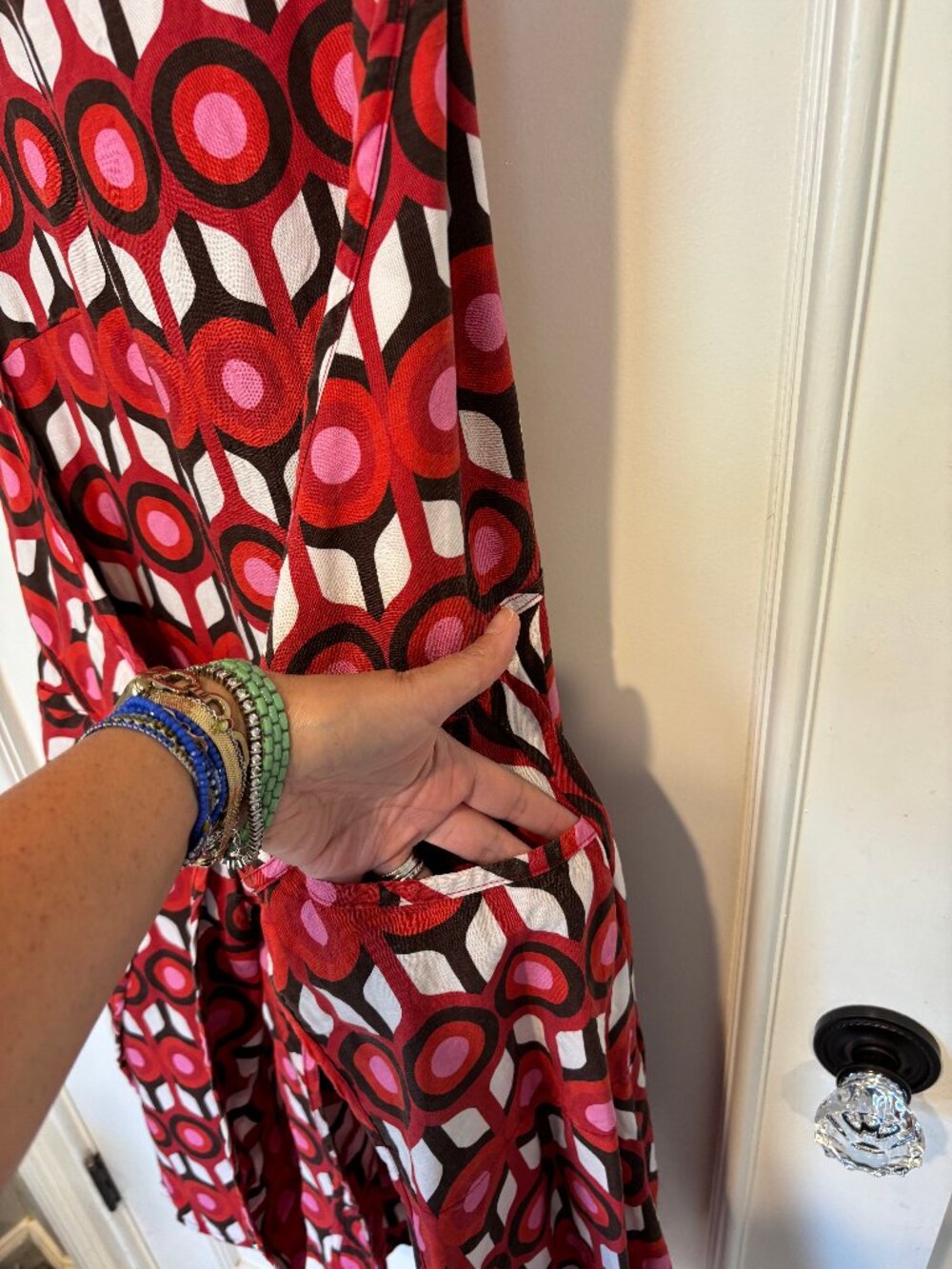 Lesley Evers Apron Wrap Dress (L) - Picture 7 of 8